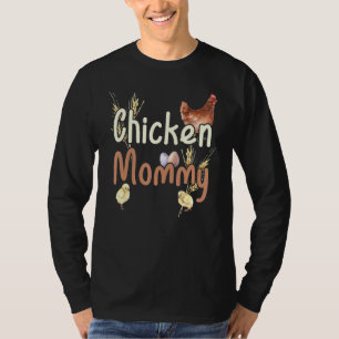 Camiseta Pollo Acuarela Granja Antigua Mamá