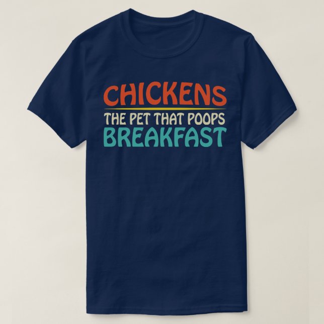 Camiseta Pollo al Mascota que le da regalos a un granjero d (Diseño del anverso)
