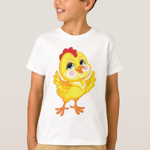 Camiseta Pollo amarillo personalizado lindo