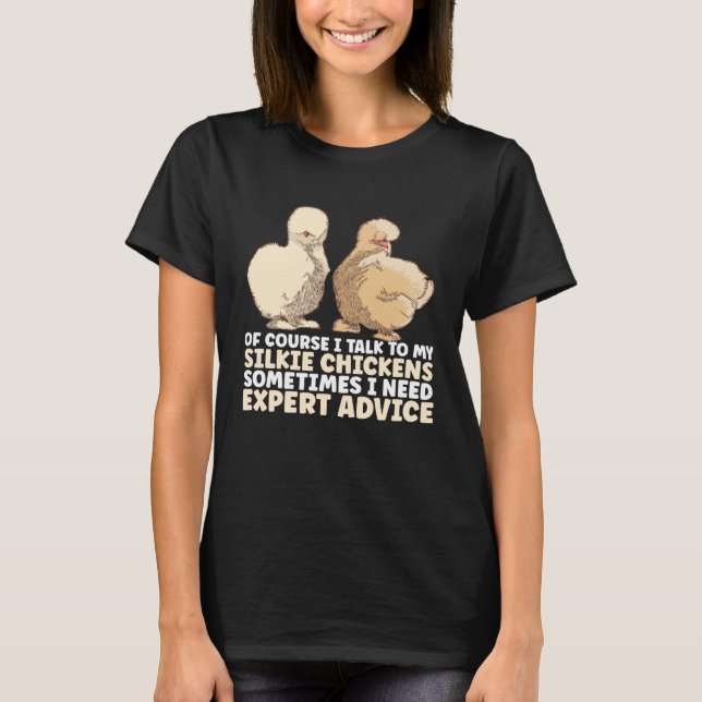 Camiseta Pollo Animal Seda Seda Chino (Anverso)