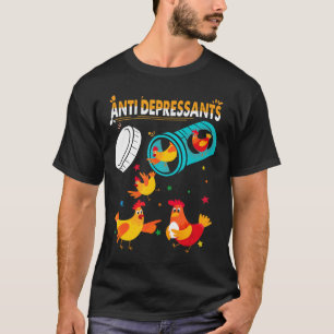 Camiseta Pollo Antidepresivos Para Navidad
