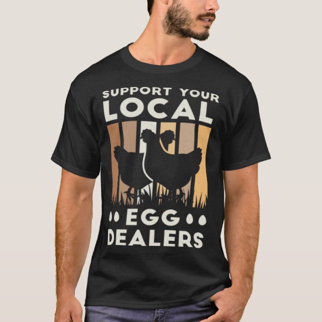 Camiseta Pollo  Apoya a tu distribuidor local (Anverso)