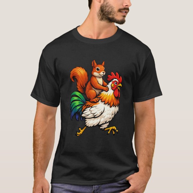 Camiseta Pollo Ardilla Lindo (Anverso)