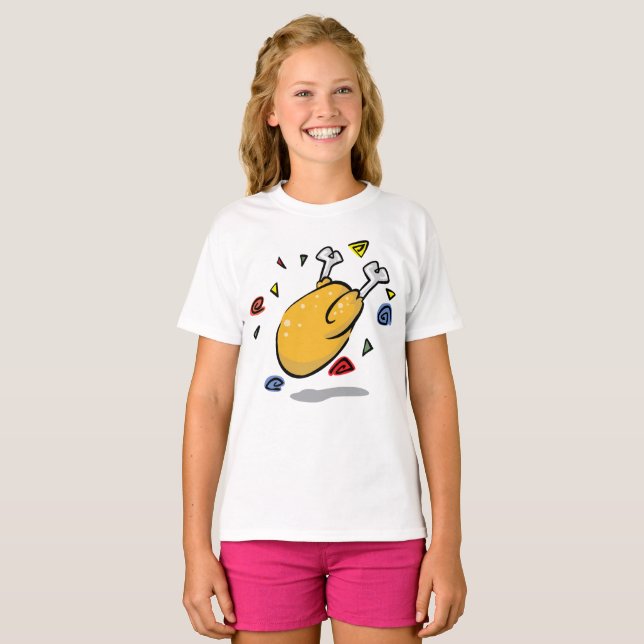 Camiseta Pollo asado (Anverso completo)