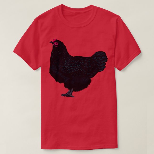 Camiseta Pollo Australorp (Diseño del anverso)