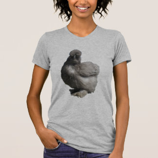 Camiseta Pollo azul mullido lindo de Silkie
