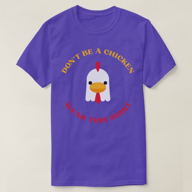 Camiseta Pollo blanco (Diseño del anverso)