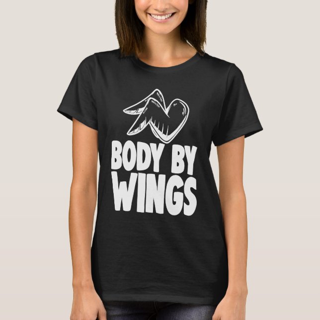 Camiseta Pollo Body By Wings (Anverso)