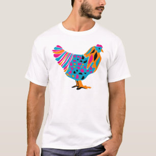 Camiseta Pollo brillante enrrollado