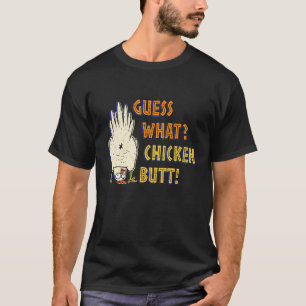 Camiseta Pollo Butt Adivinan Lo Que Los Animales Cuelgan De