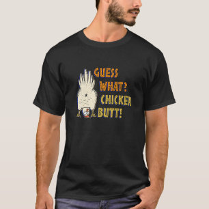 Camiseta Pollo Butt Adivinan Lo Que Los Animales Cuelgan De
