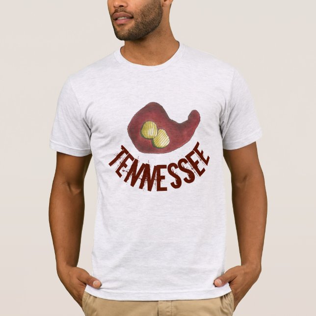 Camiseta Pollo caliente de Nashville con comida de Pickles  (Anverso)