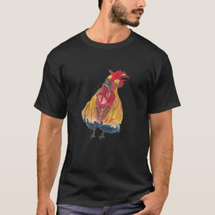 Camiseta Pollo Cheeky Con Un Diseño De Un Gallo De Actitud