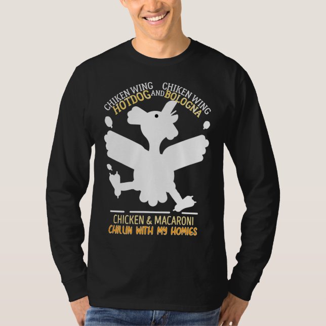 Camiseta Pollo chillin con m (Anverso)