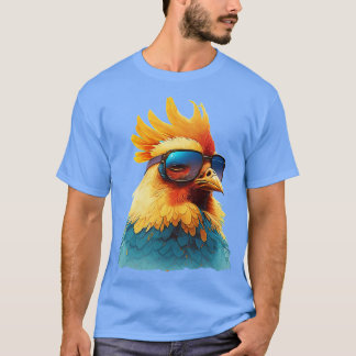 Camiseta Pollo con gafas de sol 5