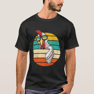 Camiseta Pollo con gafas de sol Aves de corral