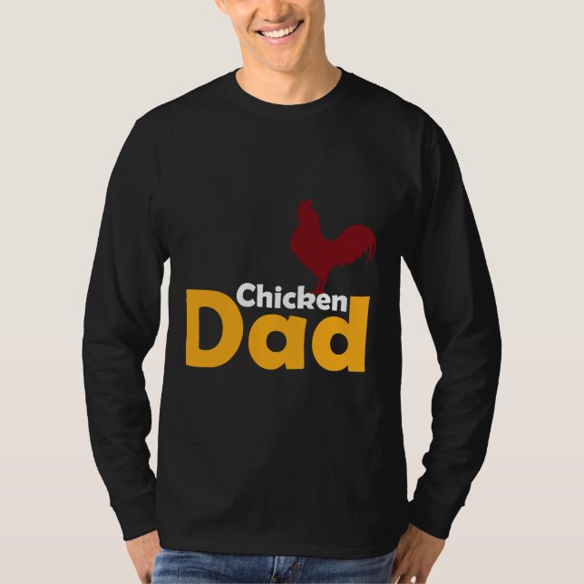 Camiseta Pollo con tema de pollo papá (Anverso)