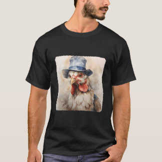 Camiseta Pollo con un pollo de granja campesina que lleva u