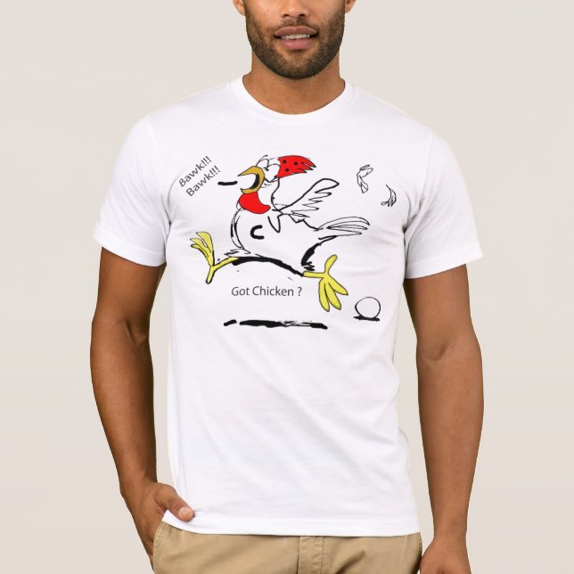 Camiseta ¿Pollo conseguido? (Anverso)