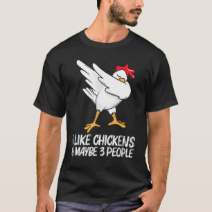 Camiseta Pollo Cool Para Hombres Mujeres Dabbing Aves Domés