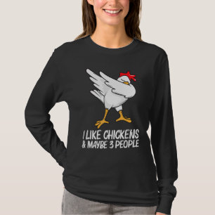 Camiseta Pollo Cool Para Hombres Mujeres Dabbing Aves Domés