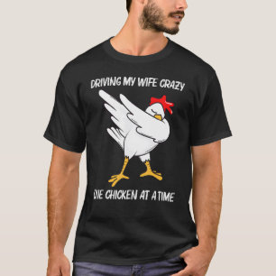 Camiseta Pollo Cool Para Hombres Papá Dabbing Ave Doméstica