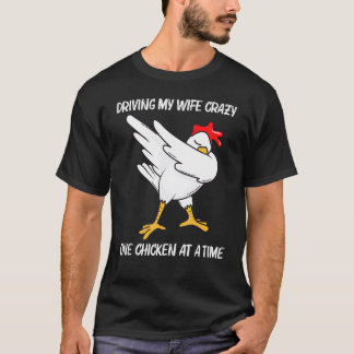 Camiseta Pollo Cool Para Hombres Papá Dabbing Ave Doméstica