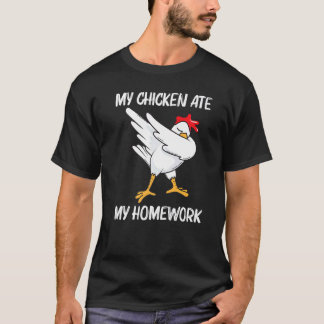 Camiseta Pollo Cool Para Niños Chicos Dabbing Aves Doméstic