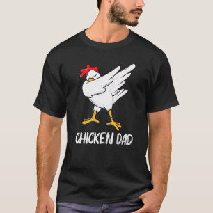 Camiseta Pollo Cool Para Papá Papa Haciendo Dabbing Ave Dom