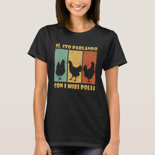 Camiseta Pollo criador de pollo hablando pollo