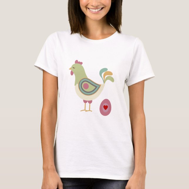 Camiseta Pollo Cutáneo Y Huevo (Anverso)