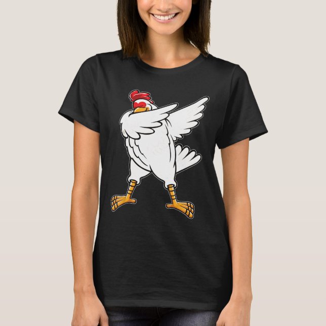 Camiseta Pollo Dab D4bbing Pollo (Anverso)