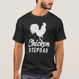 Camiseta Pollo de agricultor de pollo de Madera de Stepdad