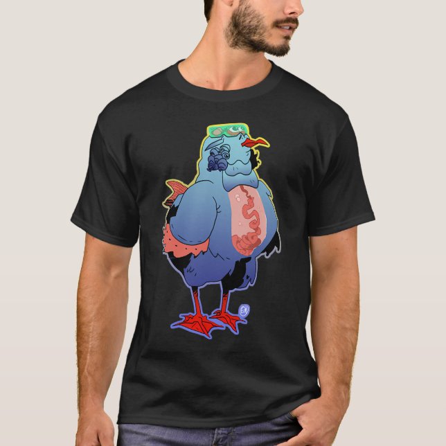 Camiseta Pollo de aguas profundas (Anverso)
