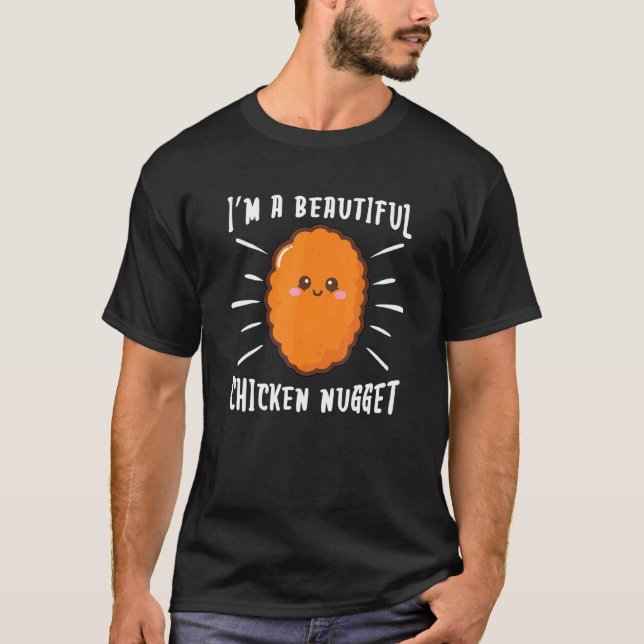 Camiseta Pollo de belleza Nugget Nugget Pollo Nugget Rápido (Anverso)