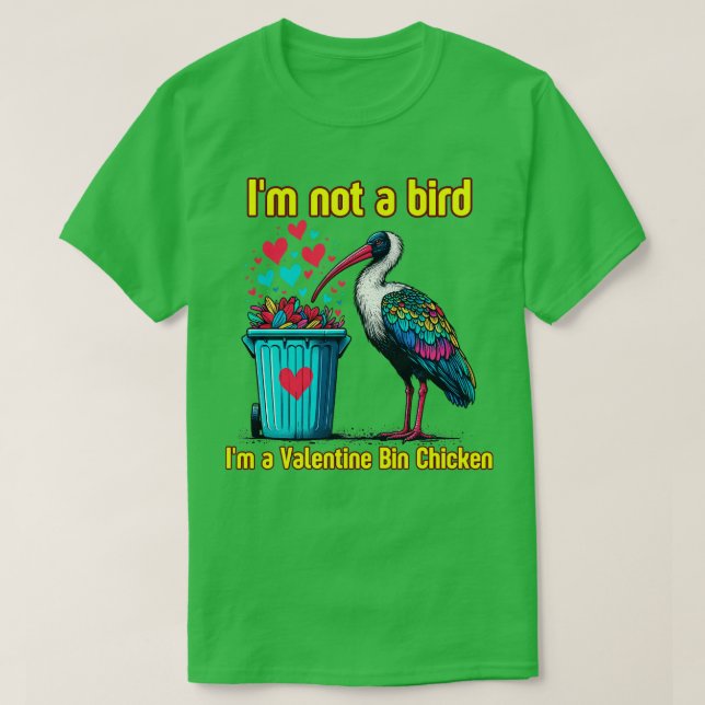 Camiseta pollo de bin valentina (Diseño del anverso)