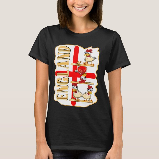 CAMISETA POLLO DE CORRAL INGLÉS EN INGLÉS (Anverso)