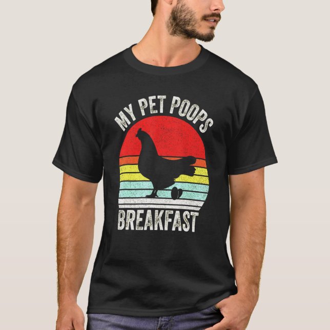Camiseta Pollo de crianza de huevos (Anverso)