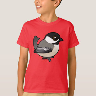 Camiseta Pollo de gorro negro y pálido