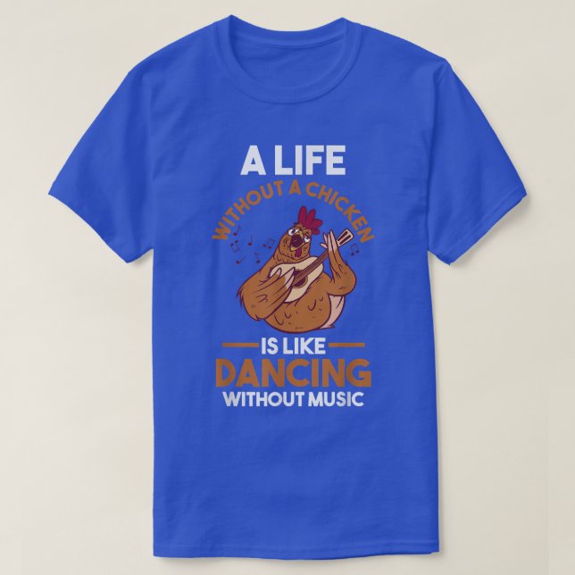 Camiseta Pollo de guitarra agrícola (Diseño del anverso)