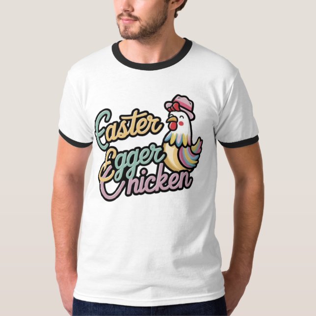 Camiseta pollo de huevo de Pascua (Anverso)