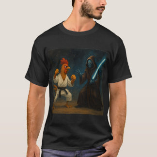 Camiseta Pollo de Karate VS Caballero Alien