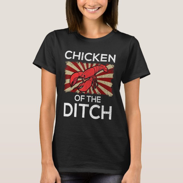 Camiseta Pollo De La Fiesta De Comida Cajún De Langostinos (Anverso)