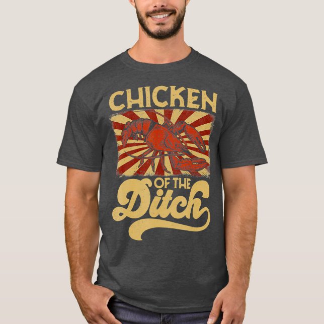 Camiseta Pollo de la Fiesta de langosta Retro 70 (Anverso)