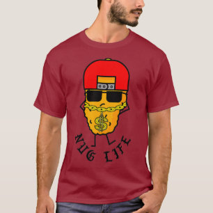 Camiseta Pollo de la vida nug nugget carne chatarra amante