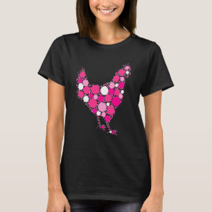 Camiseta Pollo de lunares rosados Día Internacional del Pun