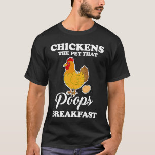 Camiseta Pollo de Mascota, Das Kackt Desayuno Constructor D