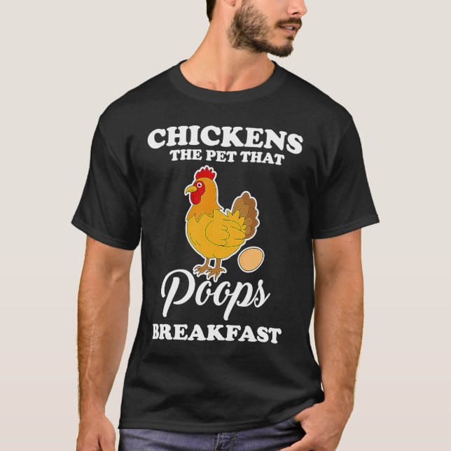 Camiseta Pollo de Mascota, Das Kackt Desayuno Constructor D (Anverso)