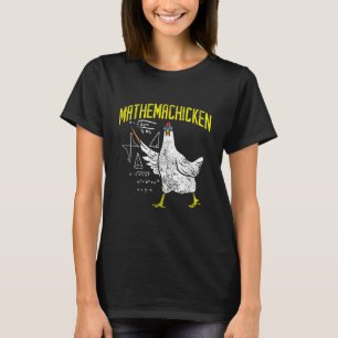 Camiseta Pollo de matemáticas Friki de las matemáticas Prof