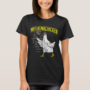 Camiseta Pollo de matemáticas Friki de las matemáticas Prof